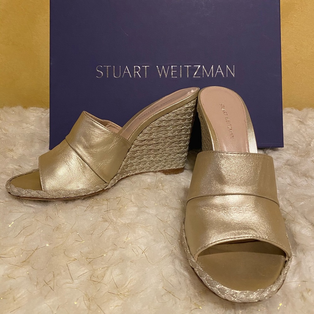 Stuart Weitzman slip-on sandals